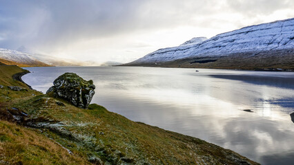 Water reflection, Faroe Islands