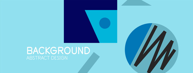 Abstract background with blocks, lines, geometric shapes. Techno or business concept for wallpaper, banner, background, landing page