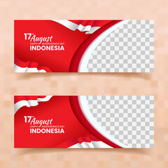 indonesia independence day 17 august banners