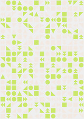 Abstract Geometric Pattern generative computational art illustration