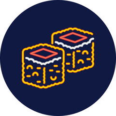 califonia maki neon icon © tulpahn