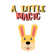 Rabbit head illustration