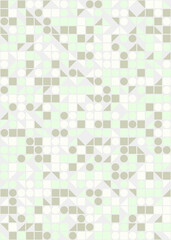 Abstract Geometric Pattern generative computational art illustration