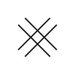 draw some lines forming the letter X