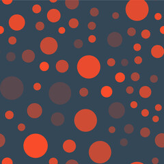 Seamless pattern with big red dots. Vector