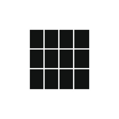 several small black squares make up a big box