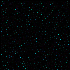 Seamless pattern with stars on dark sky. Vector
