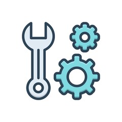 Color illustration icon for anyone 