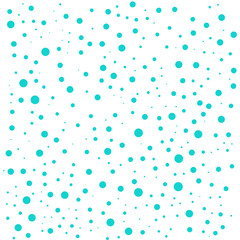 Seamless pattern with blue dots on white. Vector