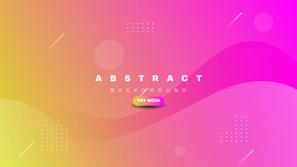 abstract gradient geometric background with pink and yellow