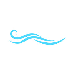 Wave icon vector. Surfing illustration sign. Ocean symbol. Sea mark.