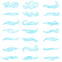 Wave icon vector. Surfing illustration sign. Ocean symbol. Sea mark.