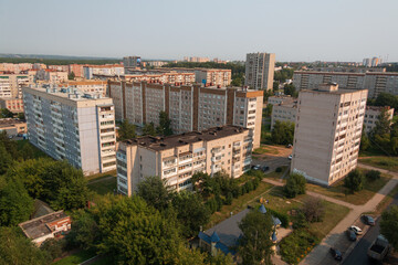 Obraz premium roofs of multi-storey buildings