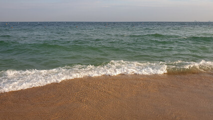 waves on the beach