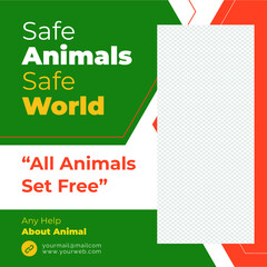 Safe Animals Social Media Post
