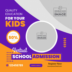 Transform through education social media post