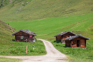 The Malga Fane hut in Valles, near Rio di Pusteria, is considered the most beautiful alpine village in South Tyrol.