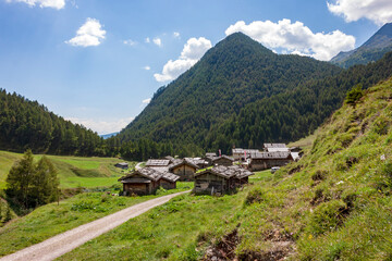 The Malga Fane hut in Valles, near Rio di Pusteria, is considered the most beautiful alpine village in South Tyrol.