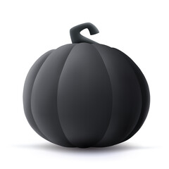 3D illustration of Halloween pumpkin. Isolated.