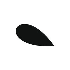 black oval shape vector image