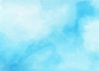Blue abstract watercolor texture background.