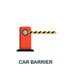 Car Barrier icon. Flat sign element from transport collection. Creative Car Barrier icon for web design, templates, infographics and more
