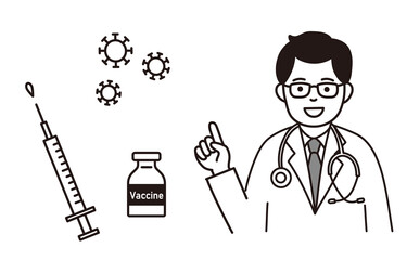 新型コロナウイルス　ワクチン　COVID-19　医者