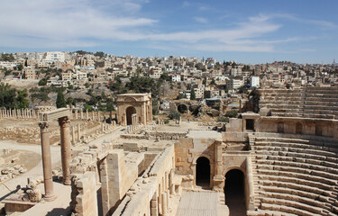 Großes Südtheater - in der antiken Stadt Jerash, Jordanien