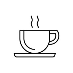 Coffee icon vector. tea illustration sign. hot drink symbol or logo.