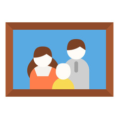family flat icon