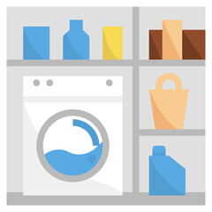 laundry flat icon