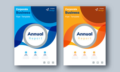 Annual Report Layout Design, Corporate Business Flyer Template Background, Portfolio, Poster, web Banner, Proposal, Multipurpose Marketing Promotion, Etc.