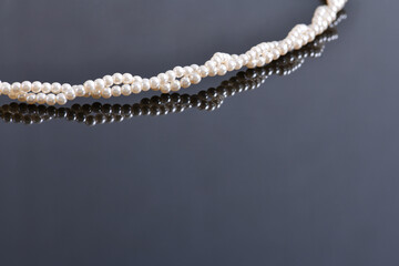 Fototapeta premium beautiful jewel pearl necklace 