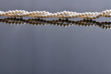 Fototapeta premium beautiful jewel pearl necklace 