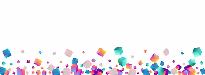 Holographic Brick Vector Panoramic White