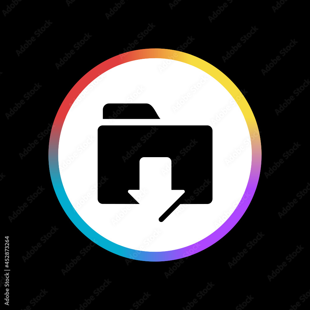 Poster download folder - sticker