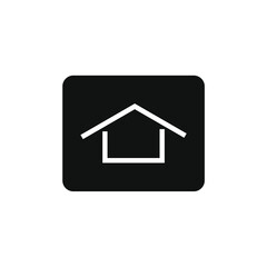 house icon in black box