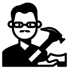 shoemaker glyph icon