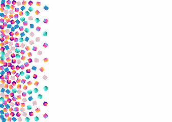 Holographic Element Vector White Background.