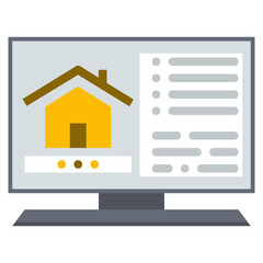 house sale online flat icon