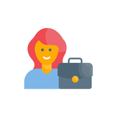 Internship vector flat icon style illustration. EPS 10 file