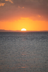 Sunset Over the Ocean.Vertical Image