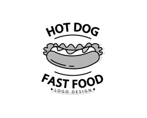 Fast food delicious logo style 