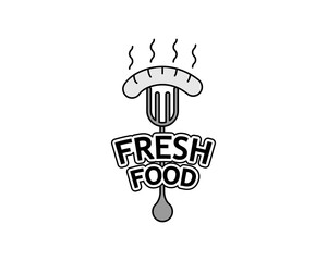 Fast food delicious logo style 