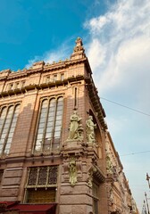 beautiful facade of a building, old architecture