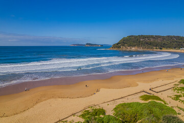 Surfs up at the beach