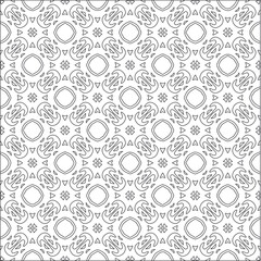Vector pattern with symmetrical elements . Repeating geometric tiles from striped elements. black patterns.for fabric, wallpaper, packaging. Decorative print.