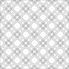 Vector pattern with symmetrical elements . Repeating geometric tiles from striped elements. black patterns.for fabric, wallpaper, packaging. Decorative print.