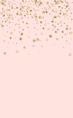 Bronze Splash Paper Pink Background. Glamour Dot