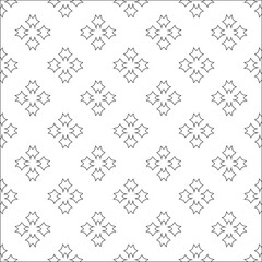 Vector pattern with symmetrical elements . Repeating geometric tiles from striped elements. black patterns.for fabric, wallpaper, packaging. Decorative print.